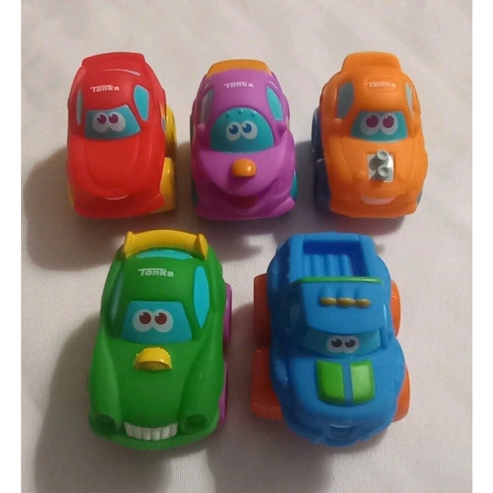 Tonka Chuck & Friends 5pc Toddler Car Trucks Push Vehicles Mixed Set Bundle #3